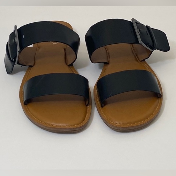 Franco Sarto Pre-Owned Gainer Black Sandals Size 8.5 - Picture 8 of 8